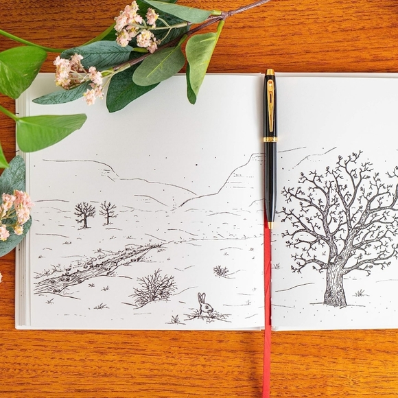 Lovely Celebrations Memorial Guest Book - Black & White - Picture 2 of 6